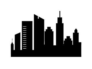 skyline silhouette, silhouettes-of-modern-city-skylines-in-black