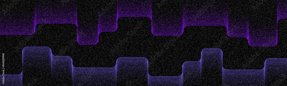 Poster beautiful vector color gradient background with noise and wavy lines. abstract minimal grainy gradie