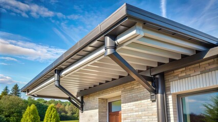 Installation of a gutter on a carport, assembling the pieces together