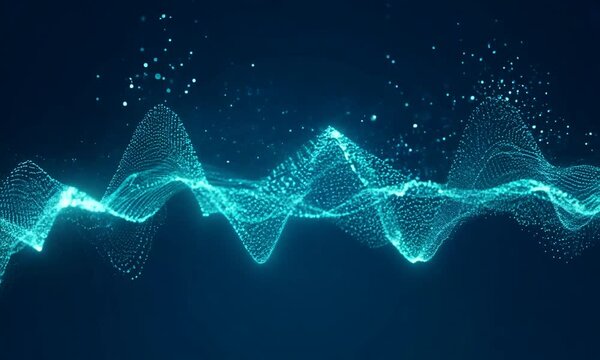 abstract blue wave background