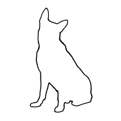 Dog Outline | Dog Clipart | Dog Silhouette