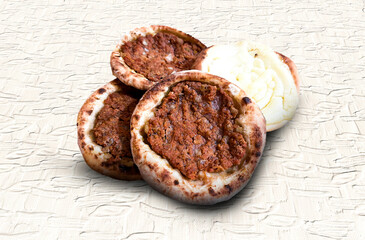 Delicious arabic esfiha presenting traditional savory pastry from lebanon