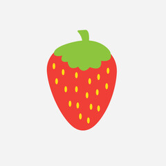 strawberry isolated on white background