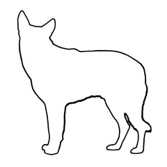 Dog Clipart | Dog Outline | Dog Icon