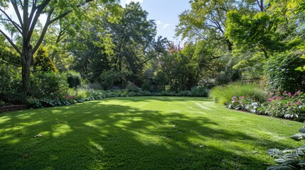 Fototapeta premium Verdant lawn