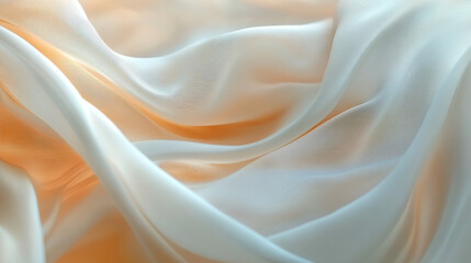 Obraz premium Peach and White Fabric Texture - Smooth, Soft, and Elegant