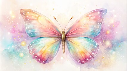 butterfly on a pink background