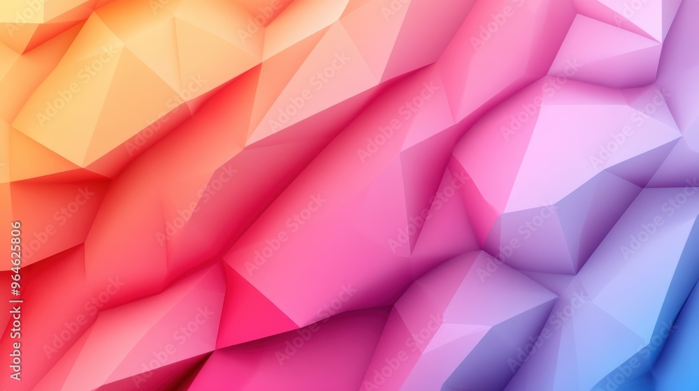 Poster a colorful abstract background with a geometric pattern, ai
