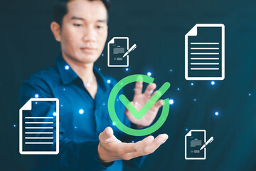 Online document verification, customer service assurance, holographic document marking, approval...