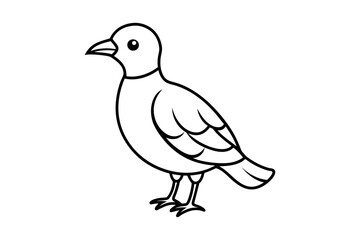 Bird Silhouette Vector Art Illustration