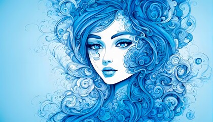 2d woman portrait