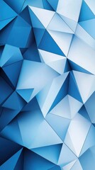 Obraz premium Abstract blue geometric background with dynamic triangles and polygons for modern presentations and creative design layouts