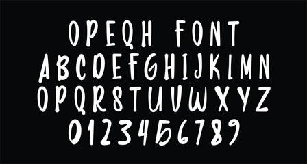 Opeqh Handmade Stylish Display Brush Font.