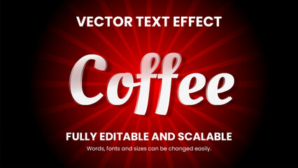 Vector 3d text effect design