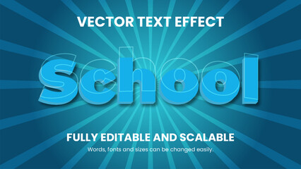 Vector 3d text effect design