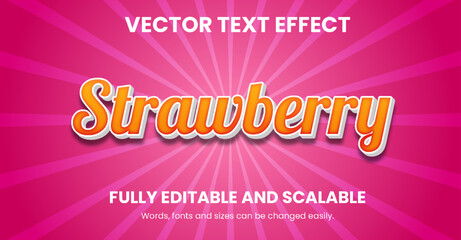 Vector 3d text effect design