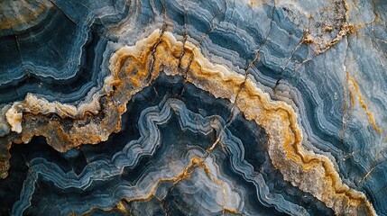 Raw Beauty - Close-up of Natural Patterns and Textures on Stone Surface