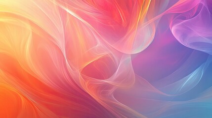 Obraz premium Vivid Swirling Patterns - Abstract Bright Colors Background with Dynamic Playful Effect