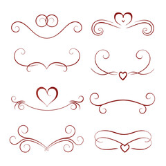 Black Floral Corner Silhouette Design on White Background
