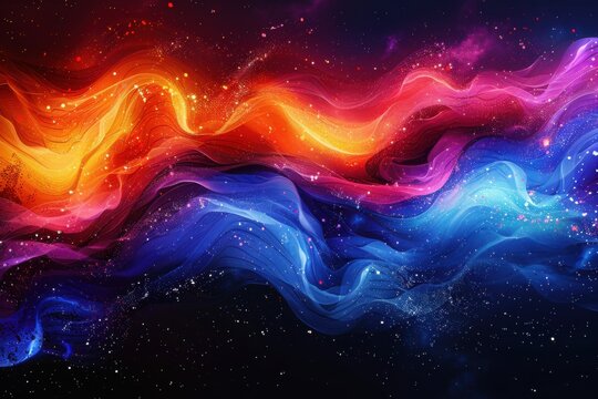 abstract background in colors and patterns for Independence Day