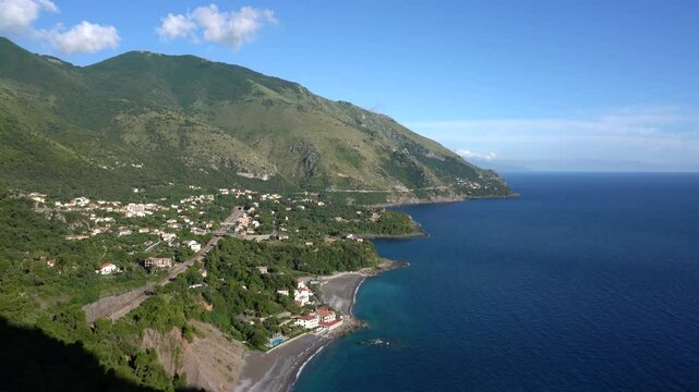 Beautiful mediterranean landscape near Maratea, Basilicata, Italy.