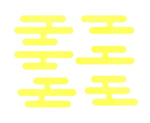 水彩の和柄　雲