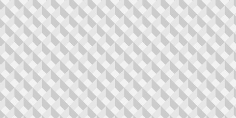 Naklejka premium Minimal vector cube triangle geometric tile mosaic wall grid retro digital hexagon technology wallpaper background. white and gray block cube structure backdrop square triangle texture vintage design.