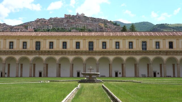 The marvelous Certosa di Padula, monastic complex and Unesco world heritage site in the province of Salerno, Campania, Italy.