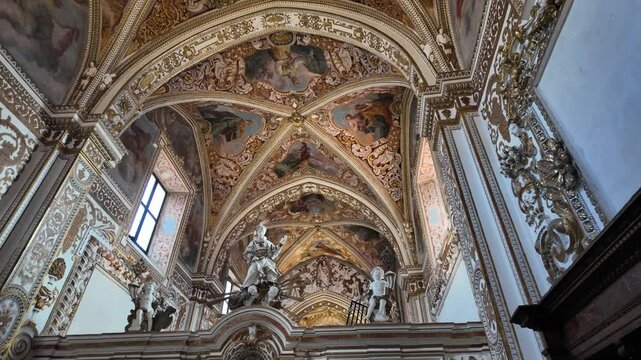 The marvelous Certosa di Padula, monastic complex and Unesco world heritage site in the province of Salerno, Campania, Italy.