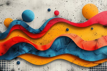 abstract background in colors and patterns for National Brunch Weekend