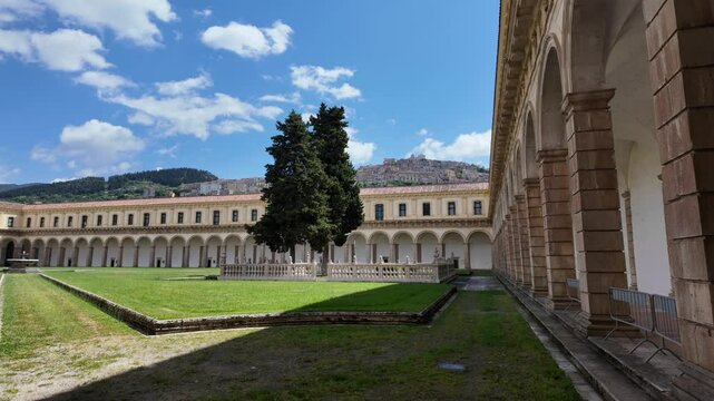 The marvelous Certosa di Padula, monastic complex and Unesco world heritage site in the province of Salerno, Campania, Italy.