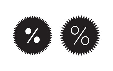 percent, promo, discount, special offer icon vector