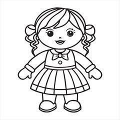 Fototapeta premium A Doll Vector Art Illustration