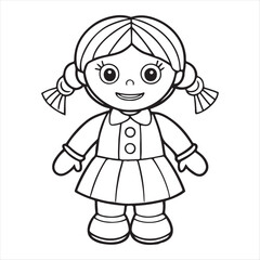 Fototapeta premium A Doll Vector Art Illustration