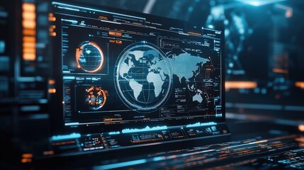 Fototapeta premium Marketing Automation Software: Global Business Growth, CRM, Digital Strategy, Process Automation, Online Development