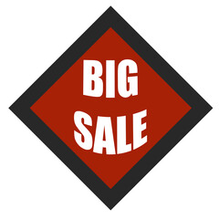 Bold 'BIG SALES' text on a vibrant red background, perfect for promotional campaigns, retail advertising, and e-commerce banners. Ideal for seasonal sales and marketing visuals.