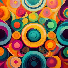 Fototapeta premium abstract background with circles