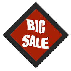 Bold BIG SALES text on a vibrant red background, perfect for promoting discounts, offers, or marketing campaigns. Ideal for retail, e-commerce, or digital advertising purposes. SALES PROMOTION ICONS 