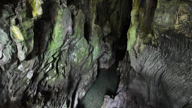 Marvelous scenery at the Grotte del Bussento WWF Oasis, near Morigerati. Cilento, Campania, Italy.