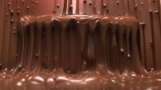 the liveliness of the brown waterfall