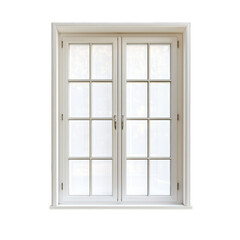 White window isolated on transparent background