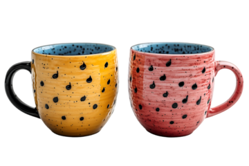Pair of Colorful Mugs