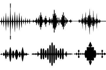 Naklejka premium Sound Waves Abstract Art from Whispers to Roars