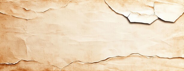 Fototapeta premium A textured background with aged paper and peeling edges, perfect for vintage or artistic designs and creative projects.