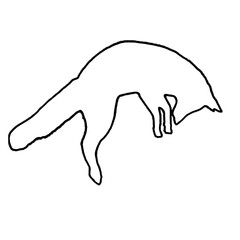 Fox Outline | Fox Clipart | Fox Silhouette