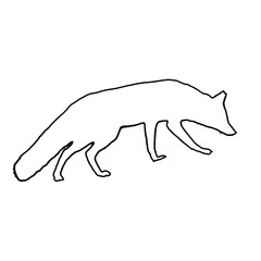 Fox Drawing | Fox Silhouette | Fox Outline
