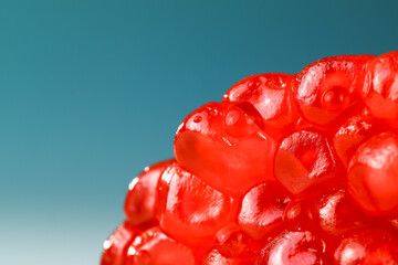 pomegranate seeds close up