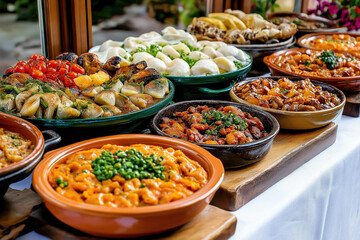 Fototapeta premium Basque Food Served On A Table
