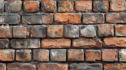 Fototapeta premium Brick wall background with loft-style texture for interior design.