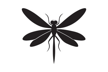 Dragonfly silhouette vector illustration, Dragonfly silhouette vector, Dragonfly silhouette  drawing